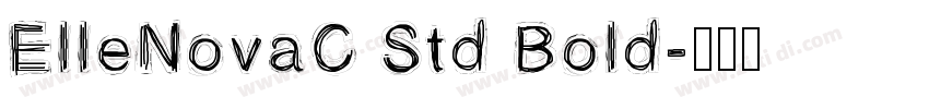 ElleNovaC Std Bold字体转换